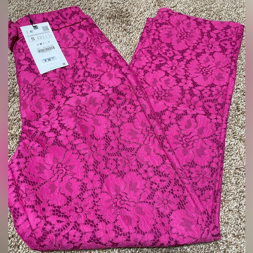 Zara Lace Ankle Pants